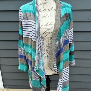 3/4 sleeve light sweater jacket. Size XL. Never worn.